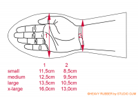flache Fesselhandschuhe FH2