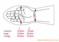 aufblasbare flache Fesselhandschuhe FH 4