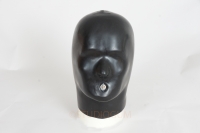 Anatomische Latex Maske mit fixen Knebel